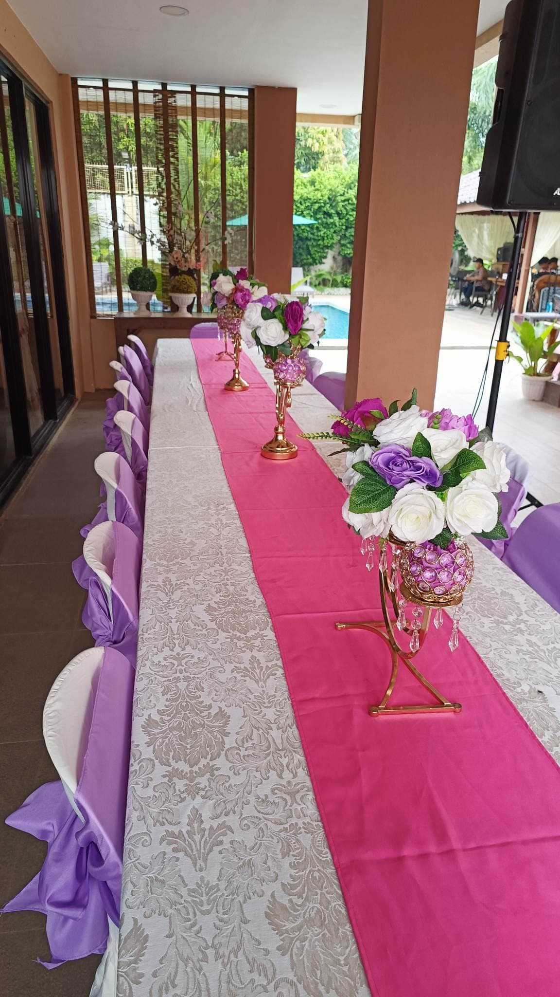 Beautifully decorated event venue at Casa Venice